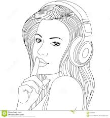 Realistic coloring pages of girls. Cute Girl Coloring Pages Realistic Novocom Top