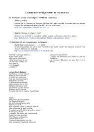 Seul / dans la nuit. L Alternance Codique Dans La Chanson Rai