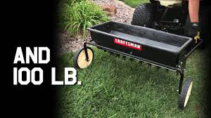 If you are looking for items that can help you in making yourself a better gardener, you need a little help from machines. Craftsman Tractor Attachments 100lb Aerator Spreader Youtube