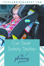Emergency Identification Car Seat Stickers 2 Stickers Included In 2020 Newborn Safety Toddler Safety Car Seats