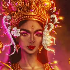 Apsara drawing video progress 🙂 10hours and 15,000 strokes were made. . .  . #apsara #khmerart #khmer #cambodia #digitalart #fantasyart #procreate  #goddess