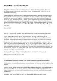 Letter of request cancellation of an insurance policy. Insurance Cancellation Letter By Jasmine7frazier71 Issuu