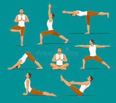 Whether you're a beginner or you've been practicing for a long time, we have something for you to learn here. Mann Der Yoga Tut Yoga Asanas Eingestellt Vektor Abbildung Illustration Von Mann Aktiv 78864678