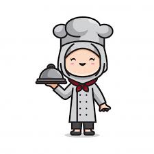 Our beautiful islamic logos are perfect for islamic clothing stores logos, islamic just start browsing through our collection of logos to find your perfect design. Cute Girl Chef Muslim Cartoon Chef Logo Design Inspiration Graphics Hijab Cartoon