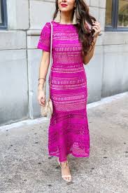Gorgeous Pink Fuchsia Lace Dress Southern Sophisticated Turns 1 Fuschia Dress Fashion Dresses