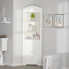 Corner over the toilet cabinet. Corner Bathroom Cabinets Shelving You Ll Love In 2021 Wayfair