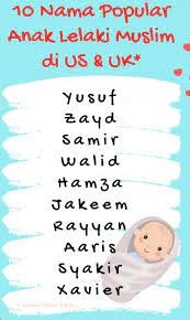Memberikan nama pada anak tentunya tidak boleh sembarangan. 181 Nama Anak Lelaki Moden Dalam Islam Huruf A