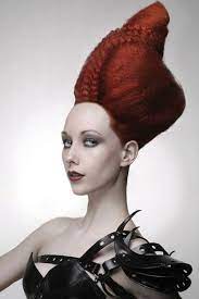Extremely Large Deep Red Beehive Artistic Hair Hair Creations Crazy Hair