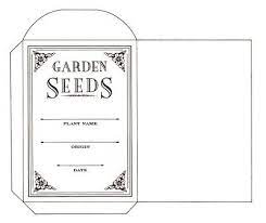 Plain white sachets are printed with variety name and sow by dates in black text. Content In A Cottage Flowers And A Seed Packet Pattern Diy Seed Packets Seed Saving Envelopes Seed Storage