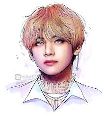 Not affiliated with or filtered by nexon. Kimtaehyung Taehyung V Btsv Bts Bts Fanart Bts Dibujo Kpop Fanart