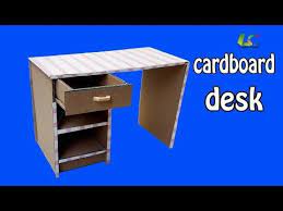 Choose a good chair and lamp, let the light shine. How To Make Cardboard Desk Diy Paper Desk Youtube Cardboard Desk Diy Desk Cardboard Boxes Kids