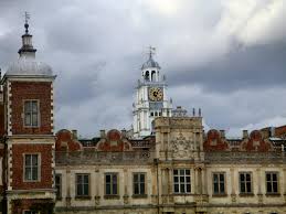 Hatfield House Jacobean Architecture Details Including The Clock Tower Hertfordshire England Uk Queen Hatfield House Jacobean Architecture Royal Property