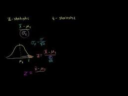 Z Statistics Vs T Statistics Inferential Statistics Probability And Statistics Khan Academy Statistics Math Statistics Probability