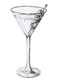 Download Premium Vector Of Hand Drawn Glass Of Martini Cocktail Vector Cocktails Vector How To Draw Hands Martini