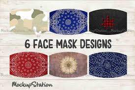 Download Youth Designs Face Mask Bundle Graphic By Mockup Station Creative Fabrica PSD Mockup Templates