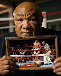 George Foreman, the legendary heavyweight boxer, once shared a powerful  reflection: “I was away from boxing for 10 years, and the only picture I  kept was that of Muhammad Ali — the
