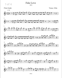 Bts Fake Love Flute Cover Appreciation Army S Amino Clarinet Sheet Music Piano Songs Sheet Music Violin Sheet Music