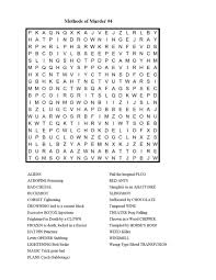 Play jigsaw puzzles for free! Methods Of Murder 4 Word Search Millie Mack S Blog