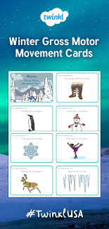 Our Winter Gross Motor Movement Cards Are A Fun Activity To Get Children Moving Each Ca Winter Activities Preschool Winter Activities For Kids Eyfs Activities