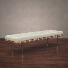 Find here online price details of companies selling wooden bench. Andalucia Modern White Leather Bench Large 60 Inch Greatofferstock Com Shopping The Best Deals On Benches