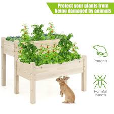 Check spelling or type a new query. 2 Level Wooden Raised Garden Bed Elevated Planter Box Sale Bestoutdor
