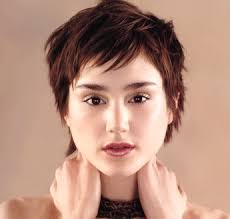 100 chicest short hairstyles for short hair. Very Short Wispy Hair Style With Pixie Bangs Brunette
