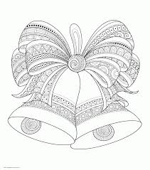 Openwork snowflakes, delicious gingerbread, fragrant spruce branches and a cheerful santa claus await on this coloring page to give you an evening of creativity. Christmas Bells Coloring Adult Page Coloring Pages Printable Com