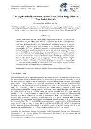 Quarterly data measuring the level of costs per hour worked are also published. Pdf The Impact Of Inflation On The Income Inequality Of Bangladesh A Time Series Analysis