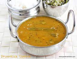 Drumstick Sambar Murungaikkai Sambar Recipe Jeyashri S Kitchen Recipes Vegan Stew North Indian Recipes