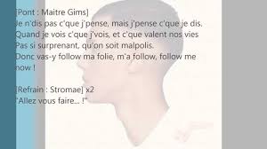 Stromae Feat Maitre Gims Orelsan Avf Lyrics Paroles Youtube Music Parole Music Lyrics