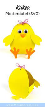Plotterdatei Verpackung Kuken Miriamkreativ De Ostern Geschenke Basteln Ostern Hasen Basteln Kuken Basteln