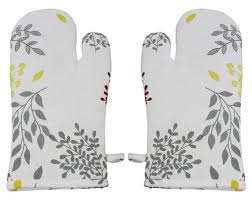 Free delivery over £40 to most of the uk great selection excellent customer service find everything for a beautiful home. Cotton White Heat Resistant Oven Mitts Gloves Set Of 2 Pcs Rs 180 Pair Id 21981297062
