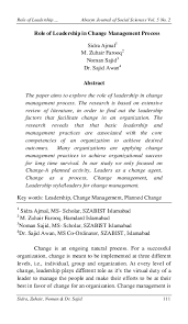 May 05, 2021 · christina haack (formerly anstead) will return for season 3 of christina on the coast in june. Pdf Role Of Leadership In Change Management Process Ran Qab Academia Edu