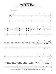 Maybe you would like to learn more about one of these? Iron Maiden The Wicker Man Sheet Music Download Printable Metal Pdf Score How To Play On Bass Guitar Tab Sku 67997