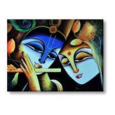 Buy Yaya Cafe Musical Radha Krishna Modern Art Wall Painting Canvas Frame Poster 36 X 48 Inches Online At Low Prices In India Amazon In The top countries of supplier is china, from which the percentage of radha krishna painting on canvas supply is 100% respectively.