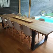 Vic Ash Dining Table Powder Coated Steel Loop Legs Dulux Monument Powdercoat Diy Dining Room Table Ash Dining Tables Diy Dining Room