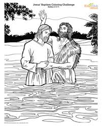 A few boxes of crayons and a variety of coloring and activity pages can help keep kids from getting restless while thanksgiving dinner is cooking. Arts And Crafts Jesus Baptism Coloring Page Kids Club For Jesus