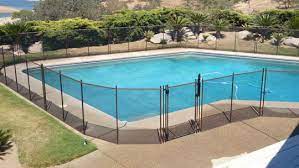 How far from the edge of the pool on each side you wish to place the fence. Guardian Removable Pool Fence Systems Ca Fresno Clovis Mesh Child Safe Swimming Pool Fencing