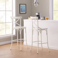 Better Homes Gardens Matilda Bar Stools Set Of 2 White Walmart Com Bar Stools Counter Stools Better Homes Gardens