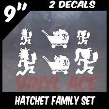 Hatchet Family Decal Set Family Decals Insane Clown Posse Insane Clown