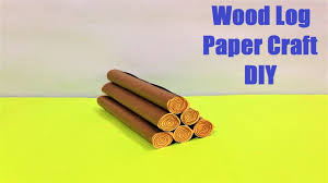 Paper Craft Wood Log Making Diy Howtofunda Log Diy Projects Paper Crafts Paper Crafts Diy