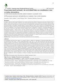 Manual temas de gramática con ejercicios prácticos: Pdf Panorama Motivacional Y De Actividad Fisica En Estudiantes Una Revision Sistematica