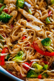 Chicken Stir Fry With Rice Noodles 30 Minute Meal