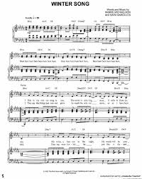 Download Winter Song Sara Bareilles Free Sheet Music Winter Songs Sheet Music Free Sheet Music