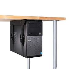 Save floor and desk top space, while keeping your computer within reach with this cpu computer tower holder. Penn Elcom Under Desk Computer Mount Adjustable With Slide Out Access Directnine Europe