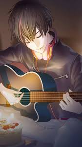 Black And White Anime Boy With Guitar Pin By Fire Ice On Amime Boy Art Anime Drawings Boy Dream Anime Anime Wallpaper
