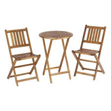 Balcony Furniture Living Accents 3 Piece Wood Bistro Set Ace Hardware Wood Patio Furniture Patio Furniture Sets Cheap Patio Furniture