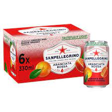 Pour juice in cup and add mineral water. San Pellegrino Blood Orange 6x330ml Sainsbury S