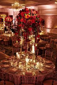 Tall Red Rose Centerpiece With Cascading Crystals And Florals Photo Kingensmith Red Rose Wedding Red Wedding Theme Red Gold Wedding