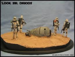 Look Sir Droids Diorama Star Wars Custom Diorama Playset Star Wars Design Star Wars Models Star Wars Collection